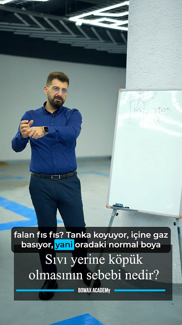 Detaylı iç temizlikte düğme ve tavan gibi bölgelerde neden sıvı yerine köpük tercih edildiğini Bowax kurucusu Lokman İn rötuş boyası örneğiyle açıklıyor.