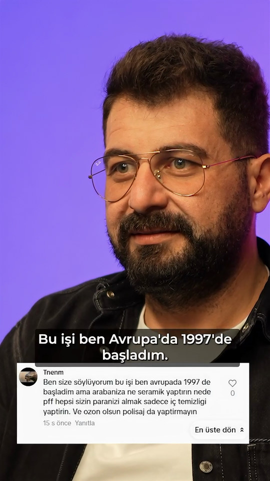 'Arabanıza ne seramik ne PPF yaptırın, ozon ve polisaj da yaptırmayın' diyen bir izleyici yorumunu Bowax kurucusu Lokman İn Soru mu Show mu'da cevaplıyor.