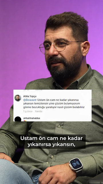 Yıkamayla geçmeyen ön cam bulanıklığı için Bowax kurucusu Lokman İn, sorun camın içindeyse IPA ile silmeyi, dışındaysa cam polisajını öneriyor.