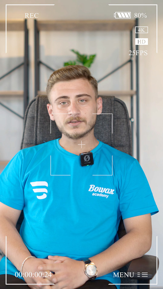 Trabzon Of'tan gelen Eren, Bowax Academy'yi videolardan bulduğunu, beklediğinden üst düzey bir düzen gördüğünü ve kendi işini kurmak istediğini söylüyor.