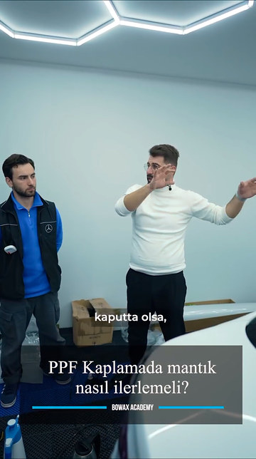 Kaputtan tampona her parçada aynı PPF uygulama mantığının nasıl işlediğini Bowax kurucusu Lokman İn eğitimde kursiyerlerimize anlatıyor.